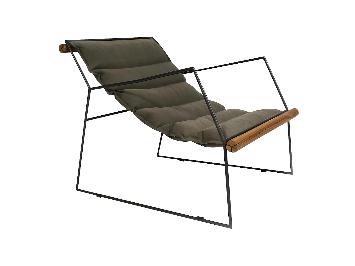 Fauteuil assise suspendue kaki Rosalie