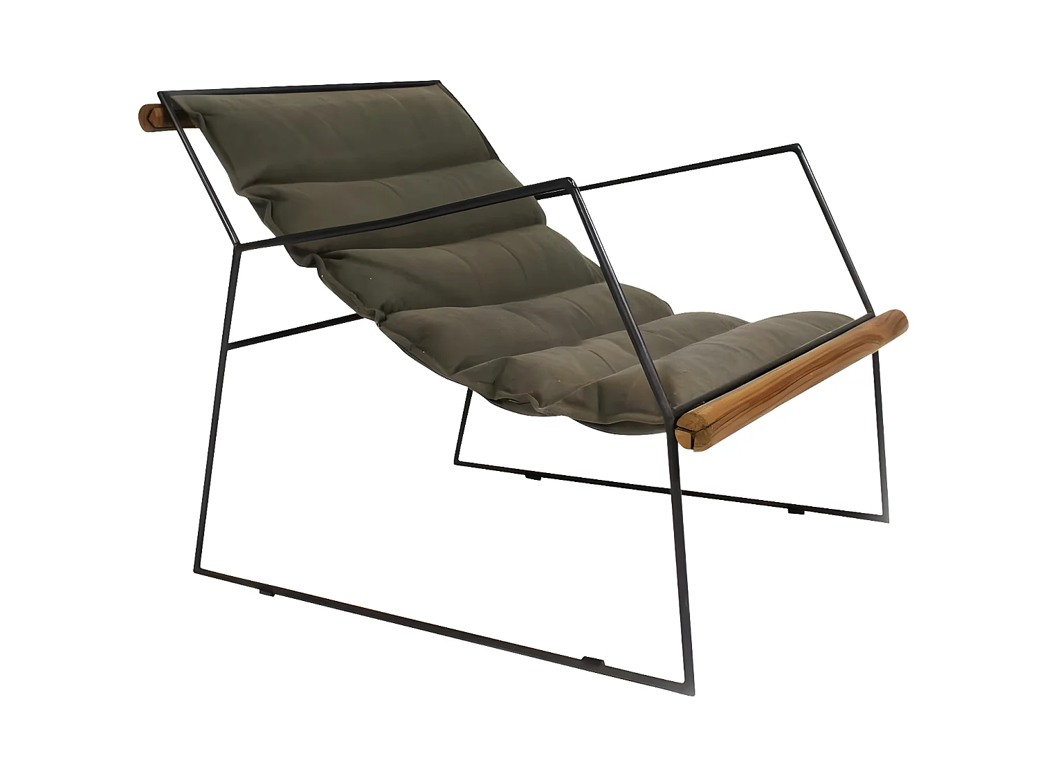 Fauteuil assise suspendue kaki Rosalie