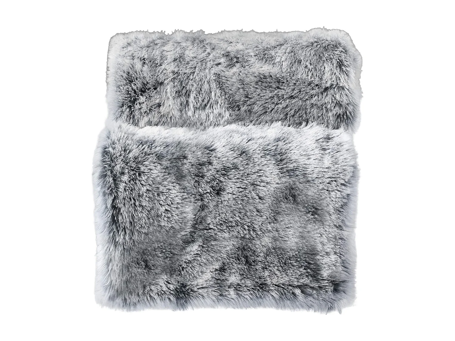 Plaid Imitation Fourrure "Antartic" 180x220cm Gris