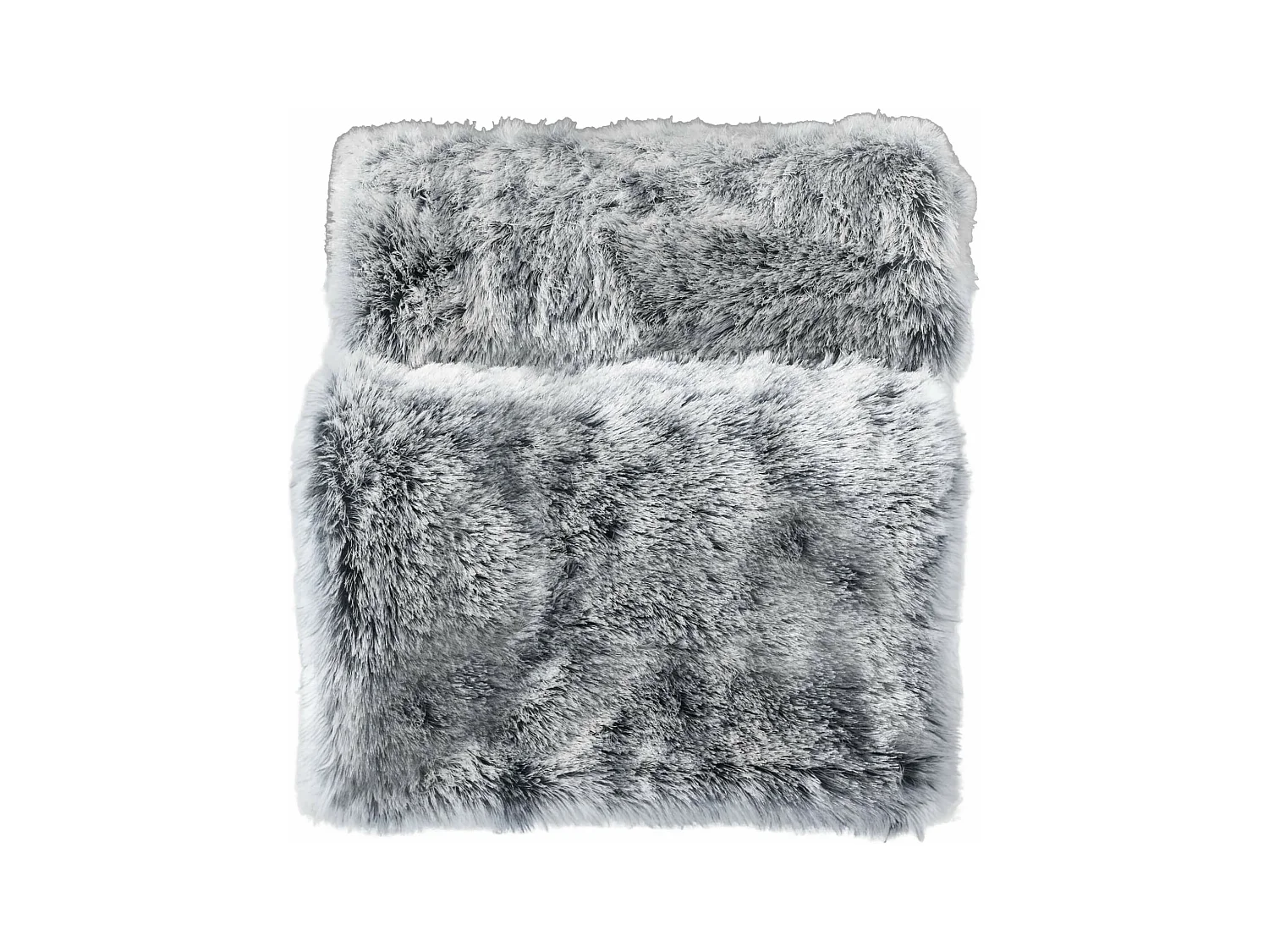 Plaid Imitation Fourrure "Antartic" 125x150cm Gris