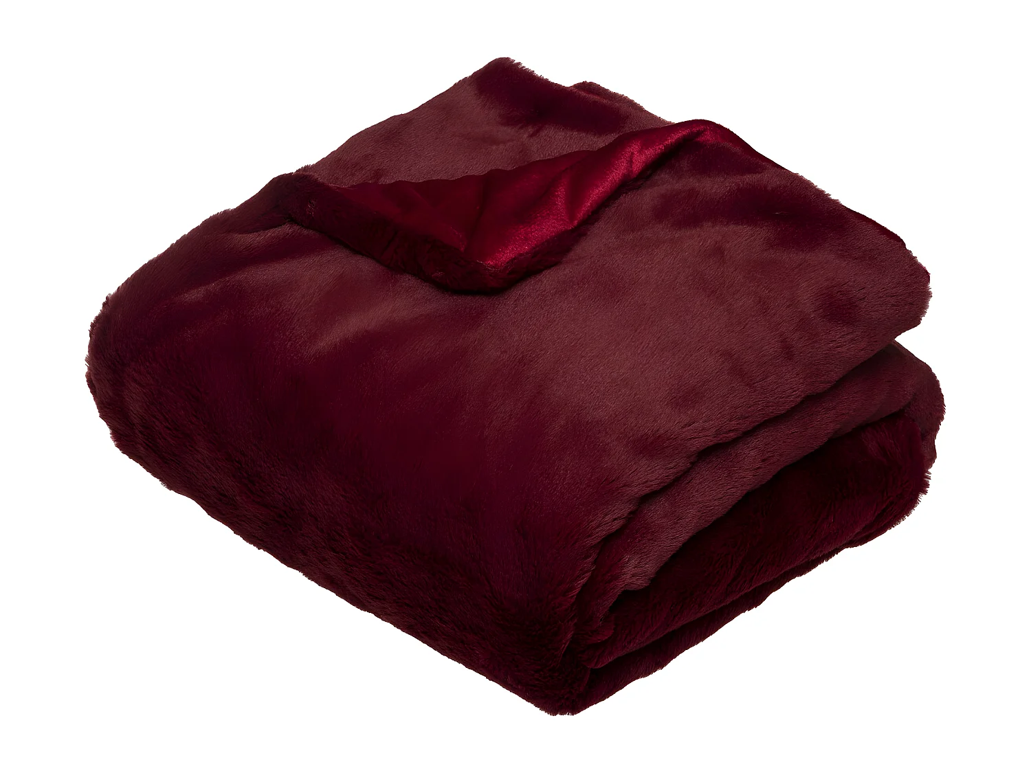 Plaid en Fourrure Rouge foncé 125 x 150 cm