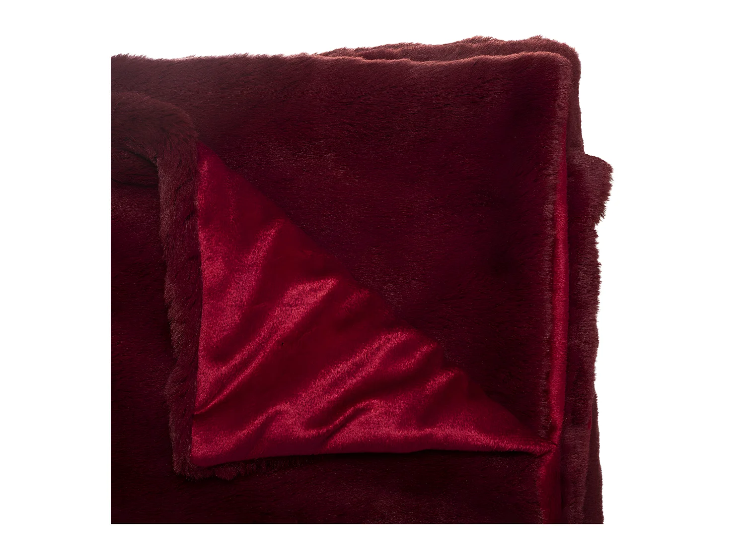 Plaid en Fourrure Rouge foncé 125 x 150 cm