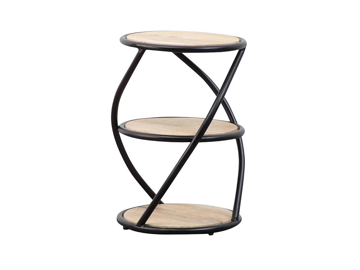 Table de chevet en bois de manguier Mykonos