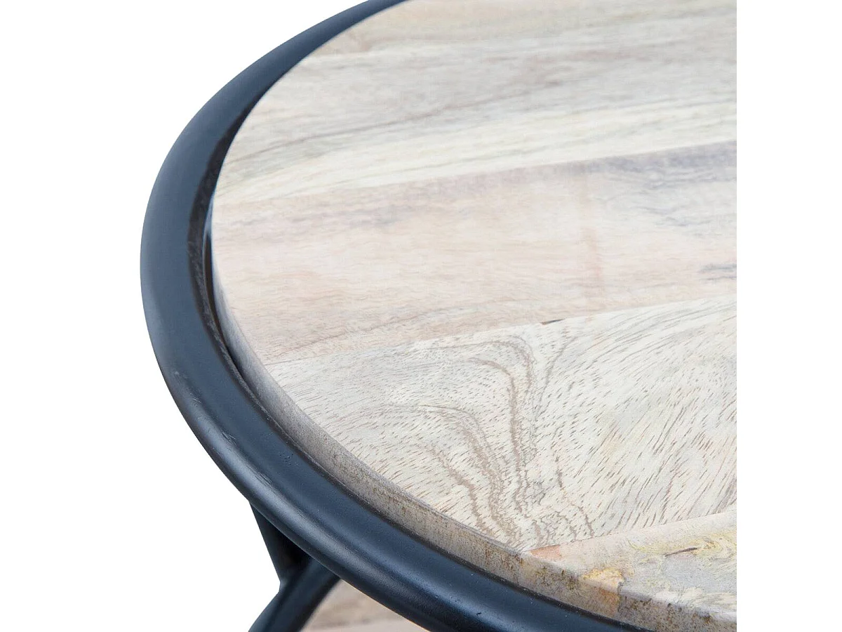 Table de chevet en bois de manguier Mykonos