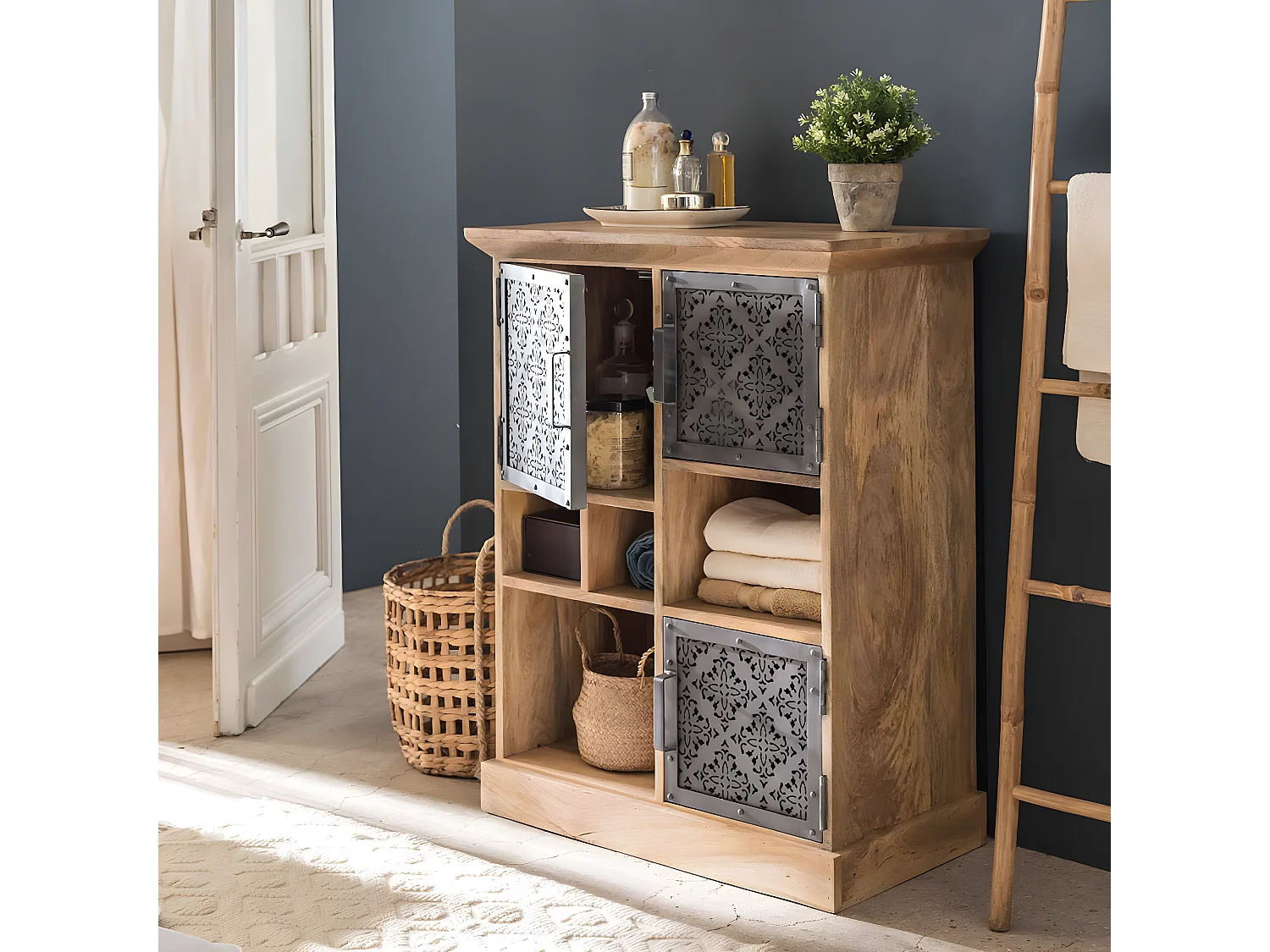 Buffet haut en bois de manguier Sahara