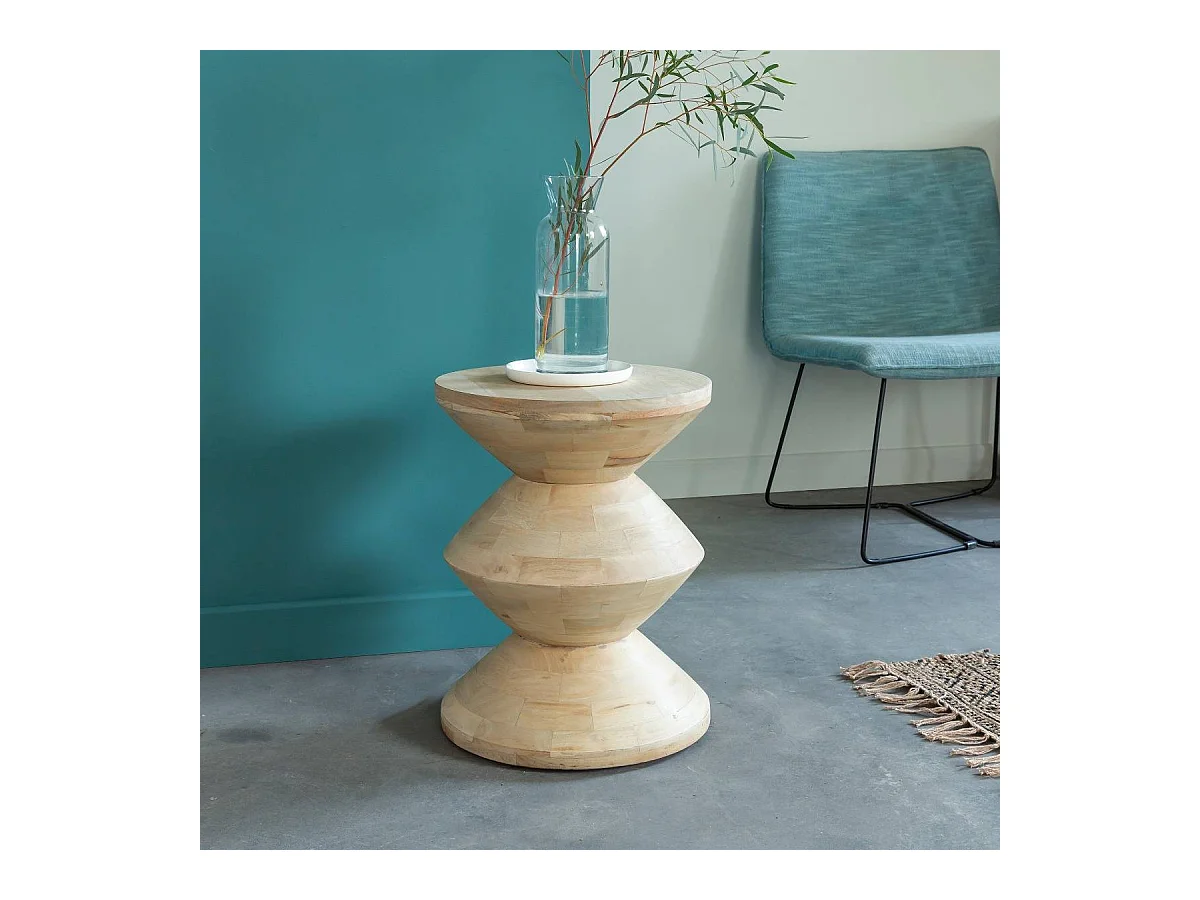 Bout de canapé en bois de manguier Horace