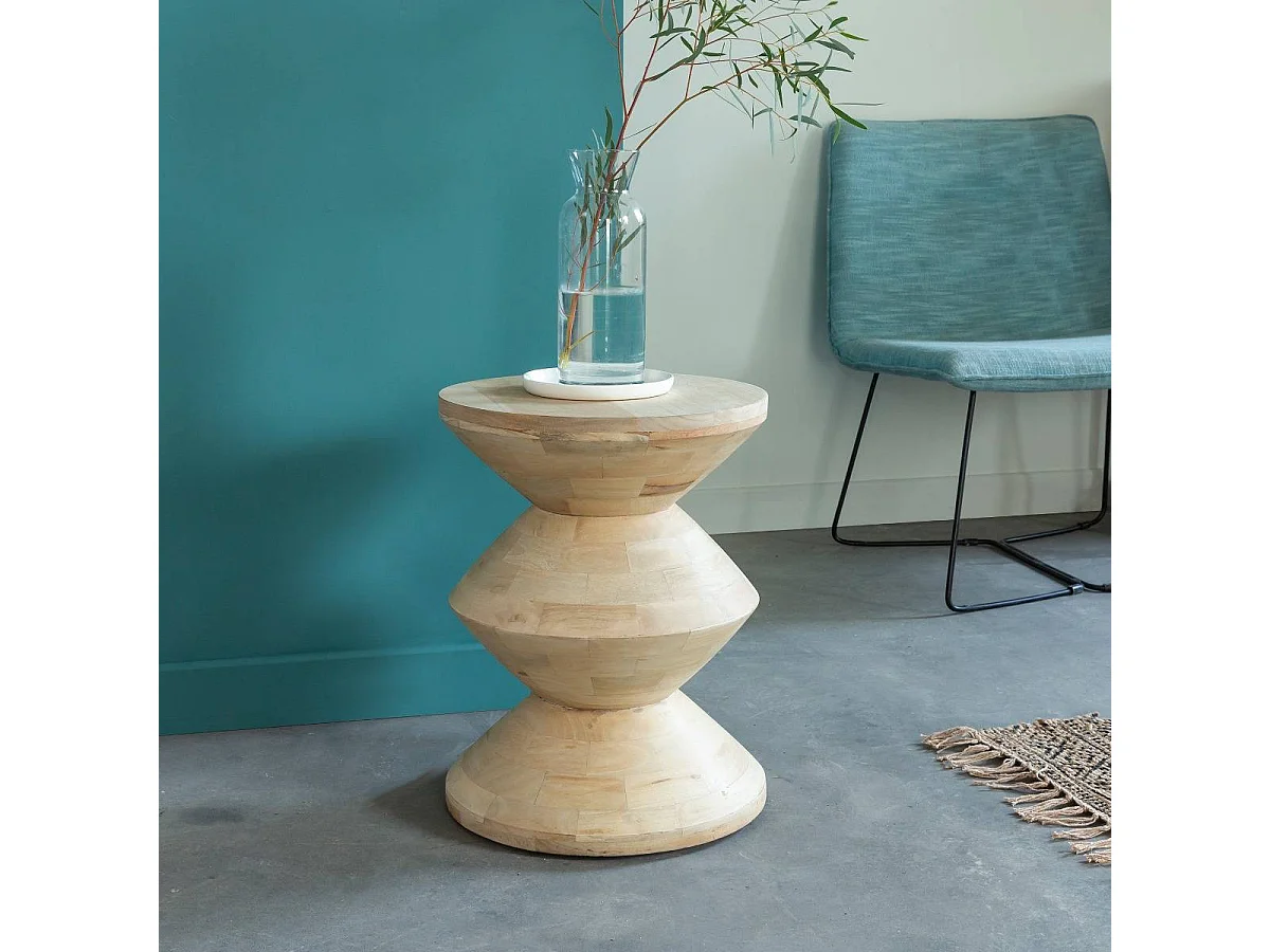 Bout de canapé en bois de manguier Horace