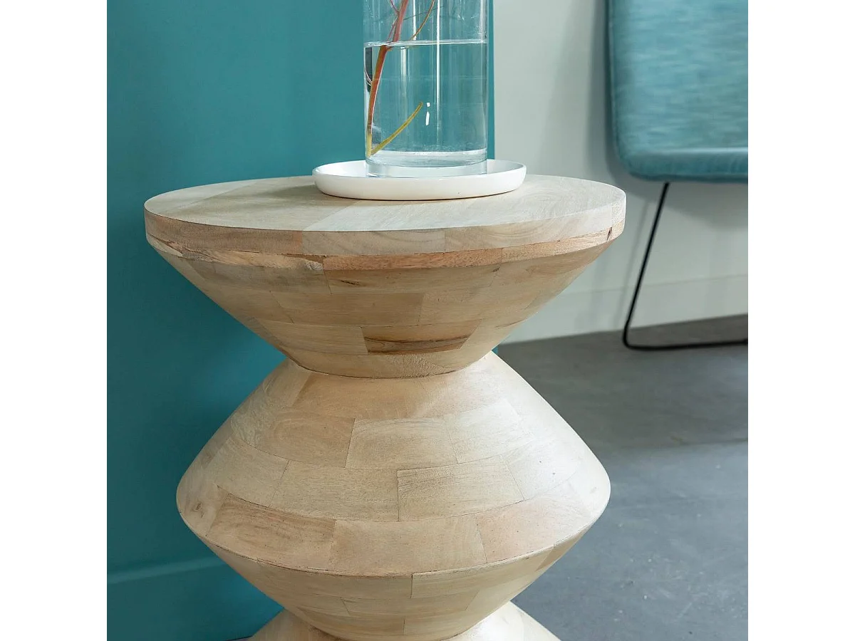 Bout de canapé en bois de manguier Horace