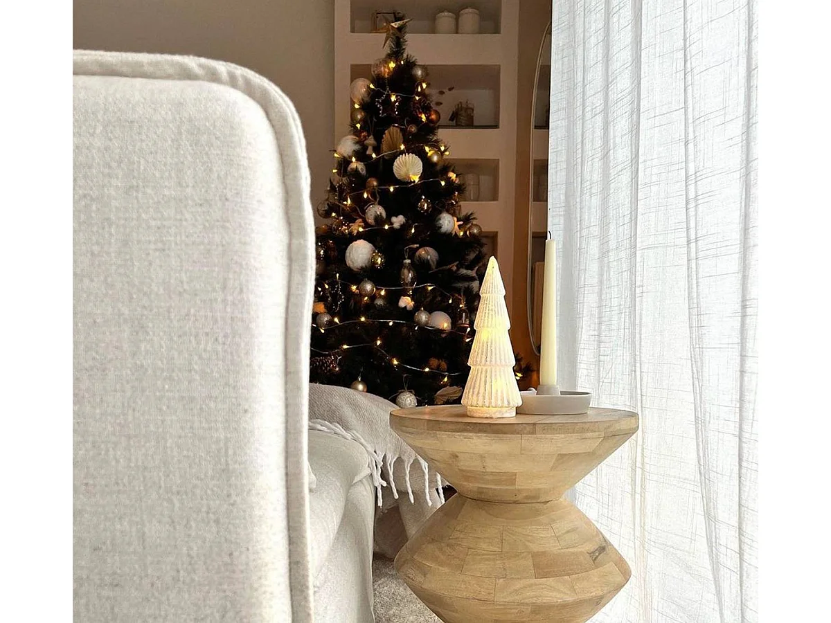 Bout de canapé en bois de manguier Horace