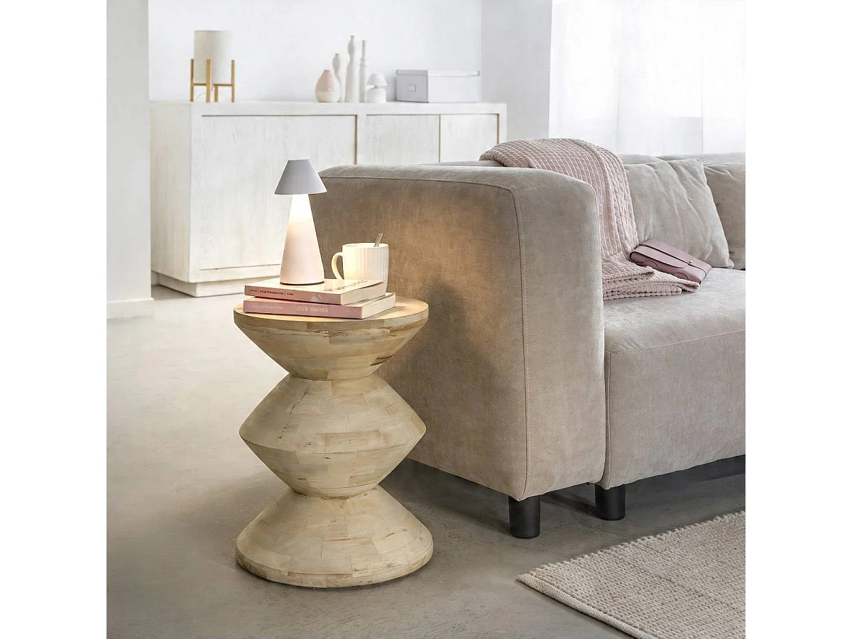 Bout de canapé en bois de manguier Horace