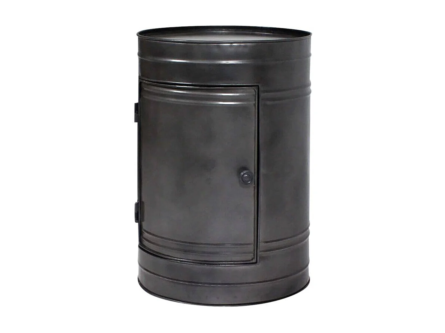 Table de chevet en métal gris Meryl