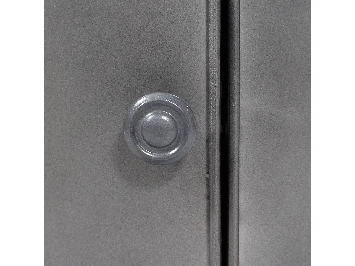 Table de chevet en métal gris Meryl