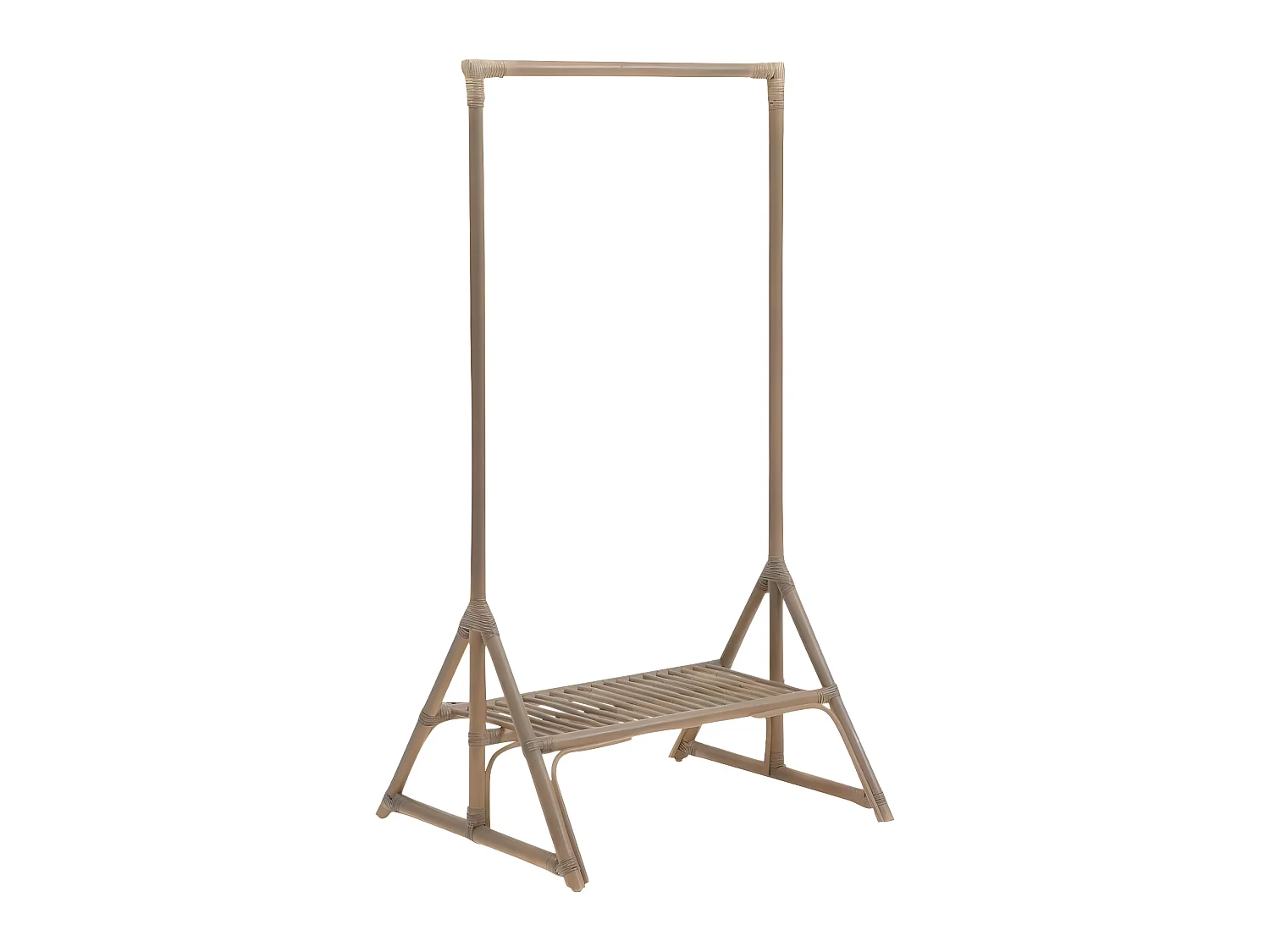 Portant en rotin avec planche Rattan