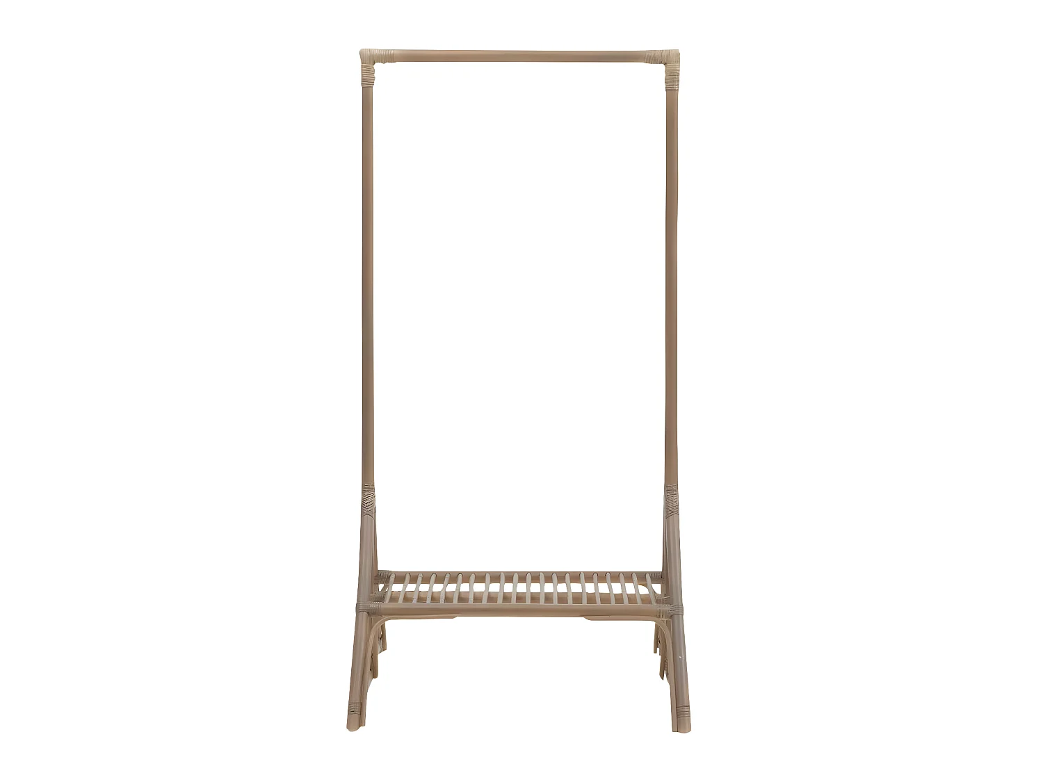 Portant en rotin avec planche Rattan