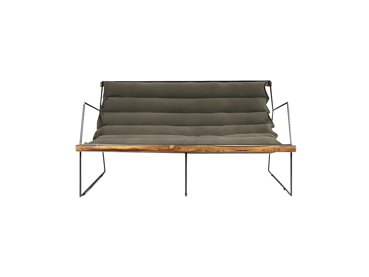 Sillón asiento colgante caqui 2 plazas Rosalie