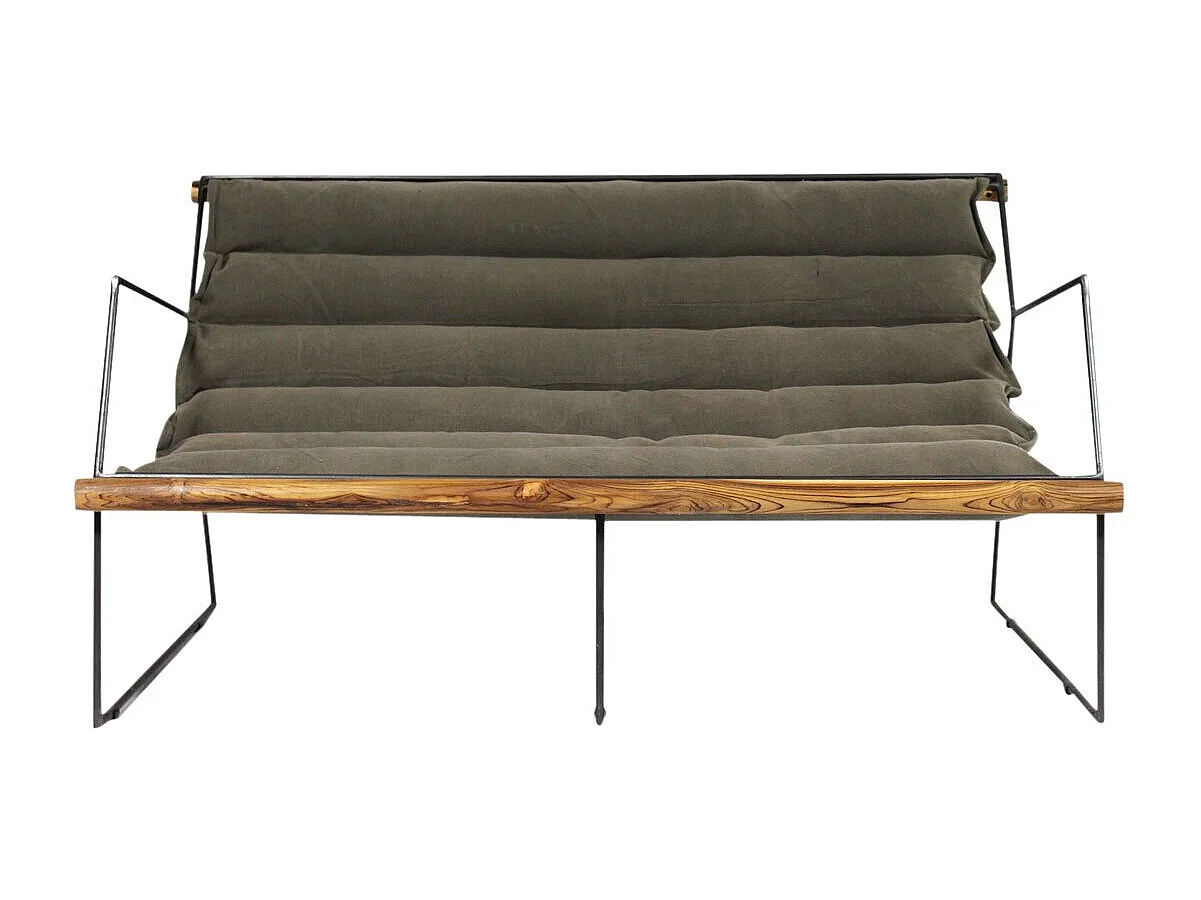 Sillón asiento colgante caqui 2 plazas Rosalie