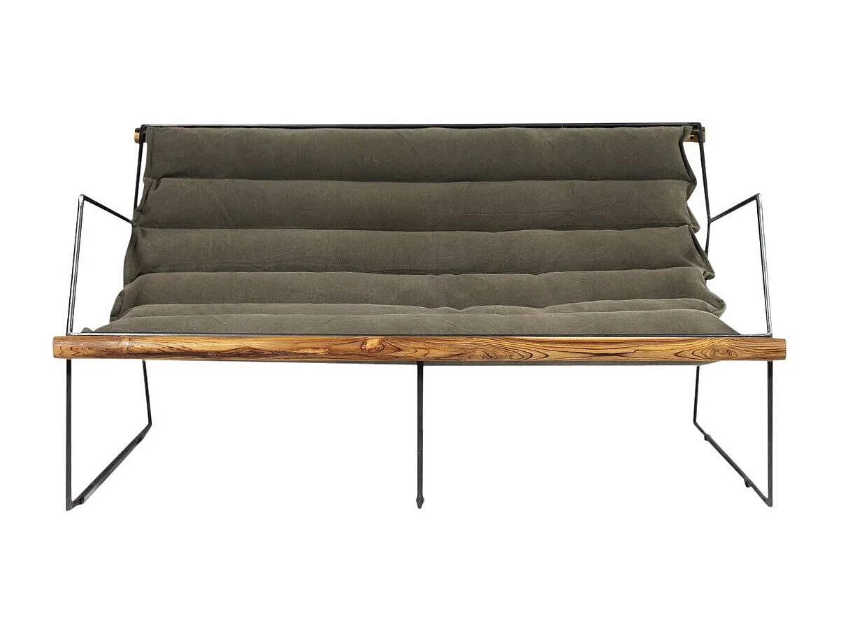 Sillón asiento colgante caqui 2 plazas Rosalie