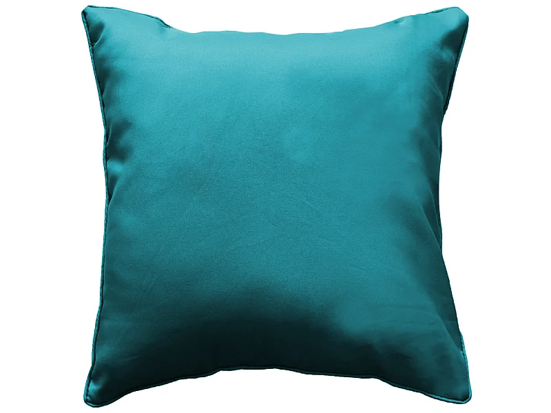 Coussin passepoil 40 x 40 cm Petrole