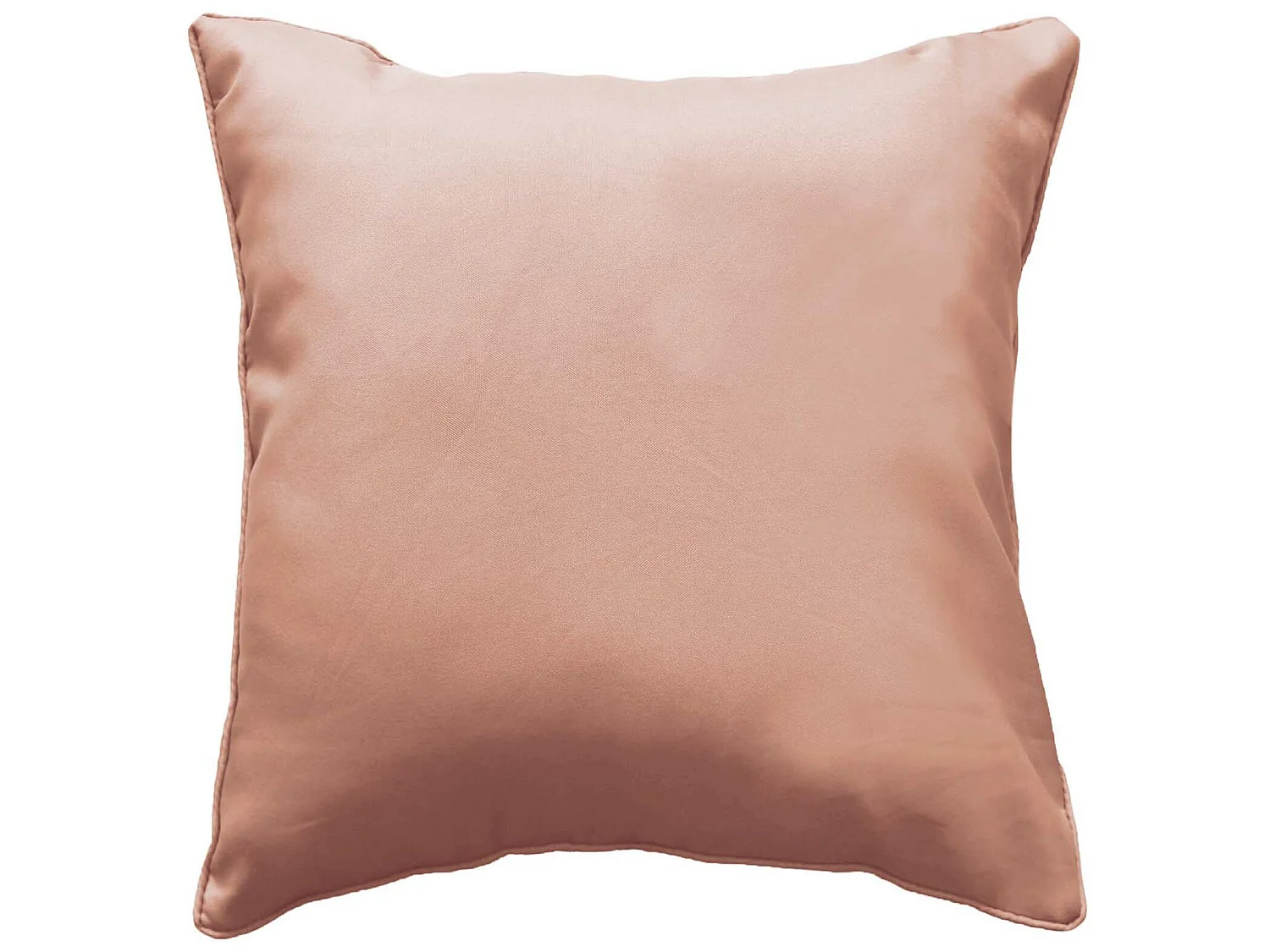 Coussin passepoil 40 x 40 cm Rose poudre