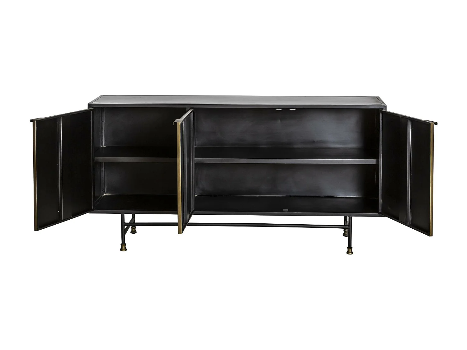 Aparador en latón y metal Janelle