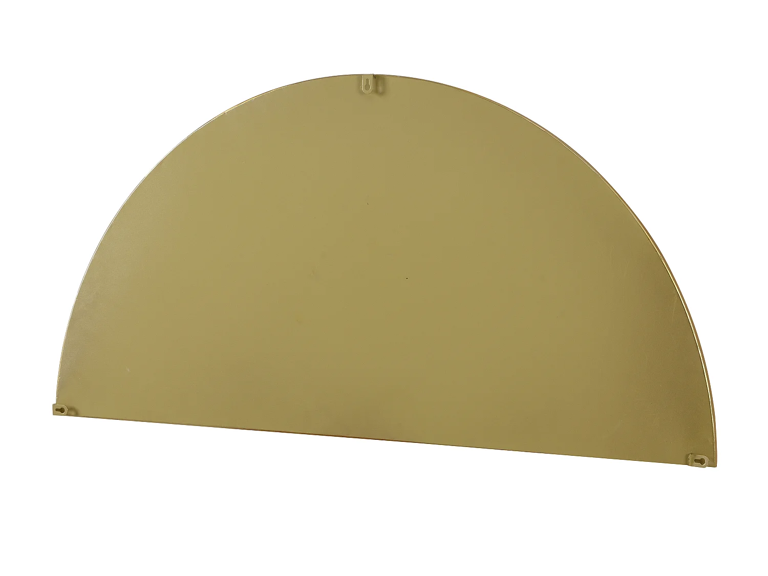 Lot de 2 miroirs demi-cercle design en métal - L.50 x H.100 cm - Doré - GAVRA