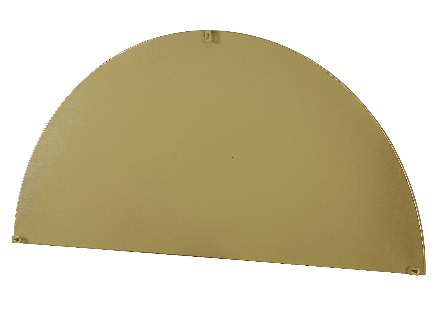 Lot de 2 miroirs demi-cercle design en métal - L.50 x H.100 cm - Doré - GAVRA