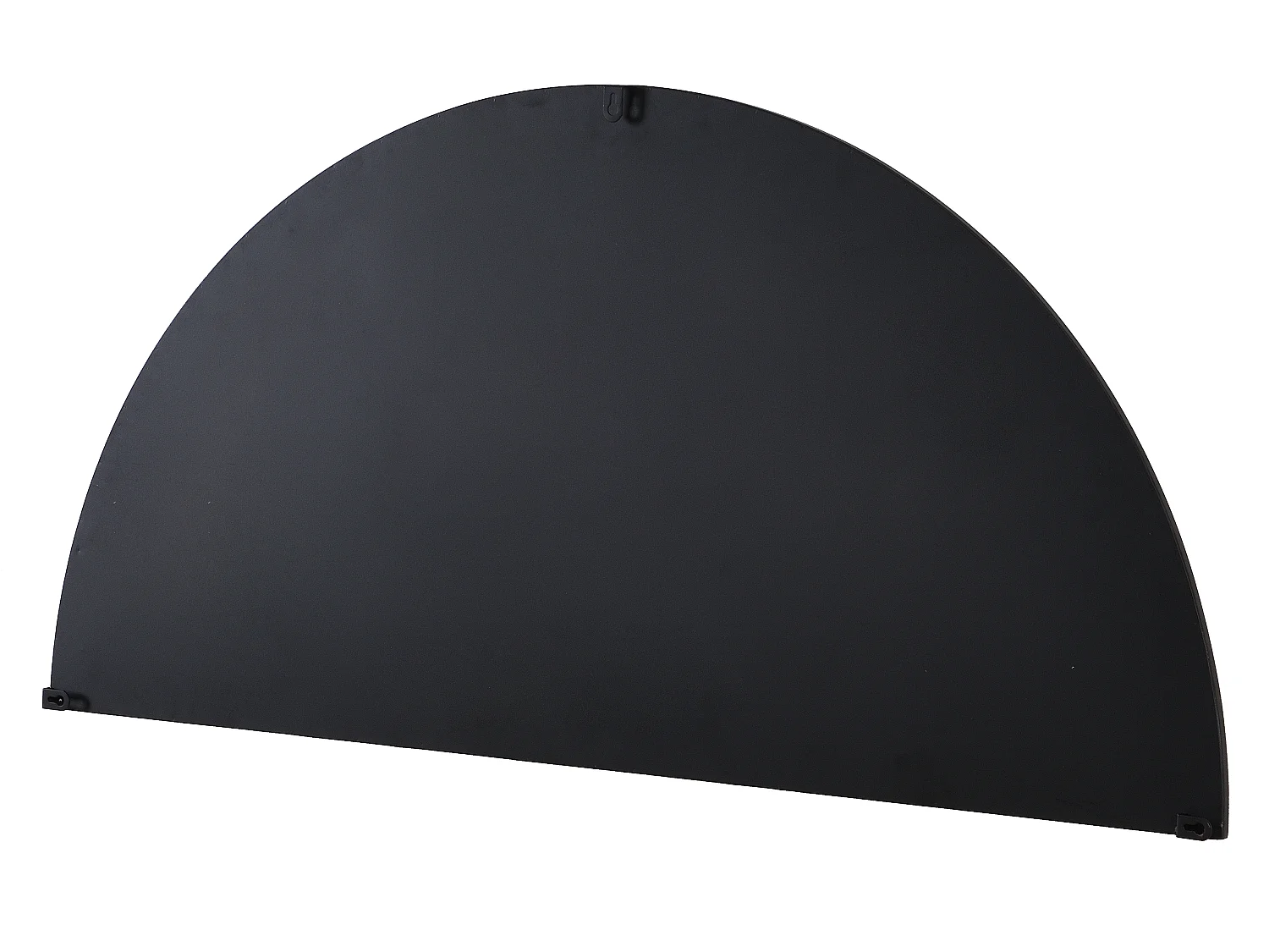 Lot de 2 miroirs demi-cercle design en métal - L.50 x H.100 cm - Noir - GAVRA