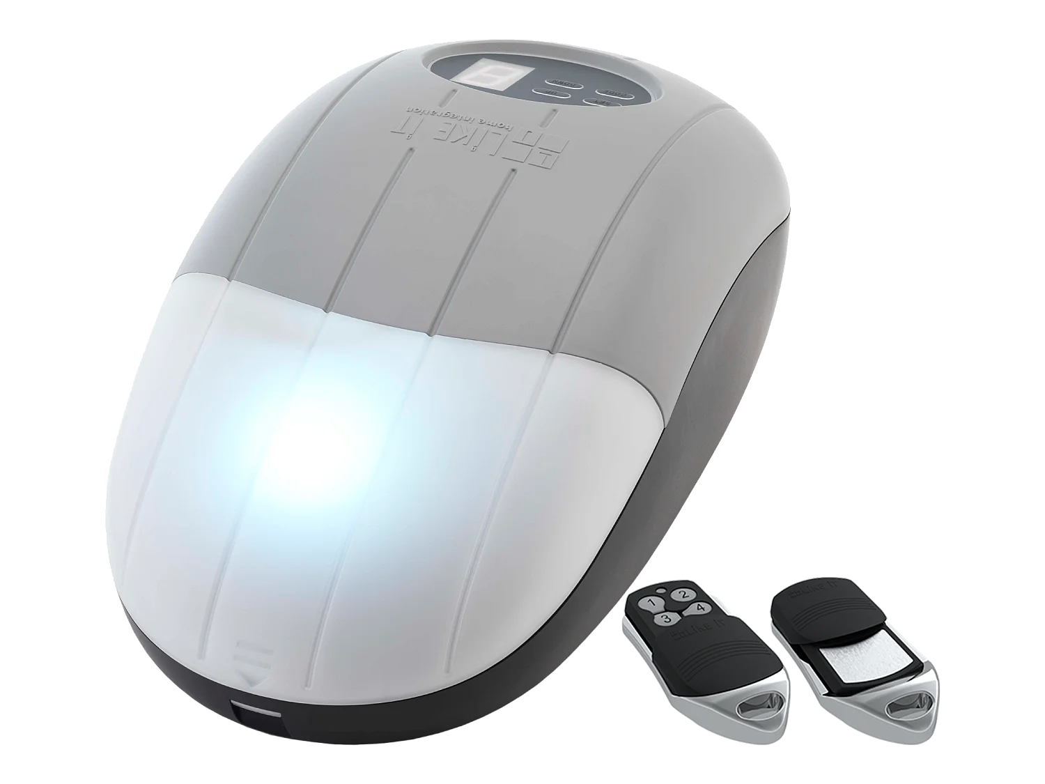 Porta per garage sezionale effetto legno motorizzato Bianco - PRIETA