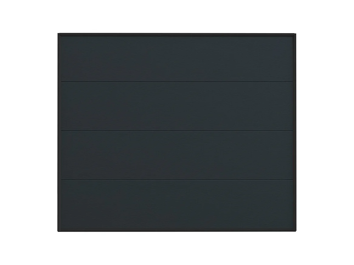 Porte de garage sectionnelle effet bois anthracite motorisée L254 x H218 cm - PRIETA