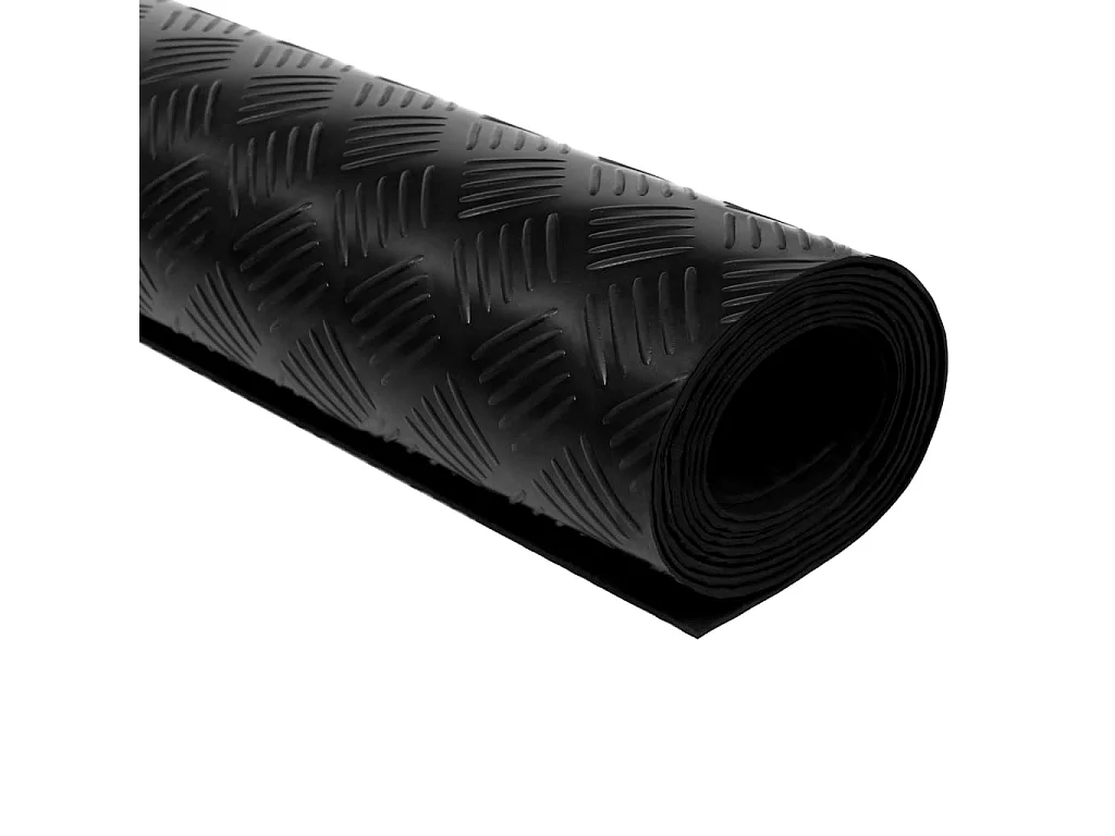 Tapis en caoutchouc antidérapant 5 x 1 m Modèle strié