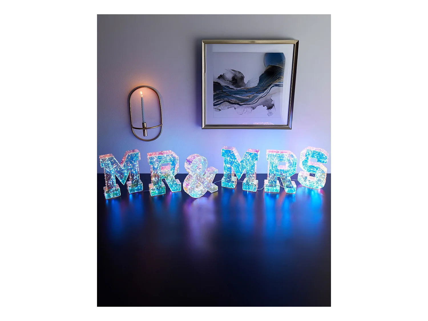 Décoration LED Texte POLLUX Multicolore