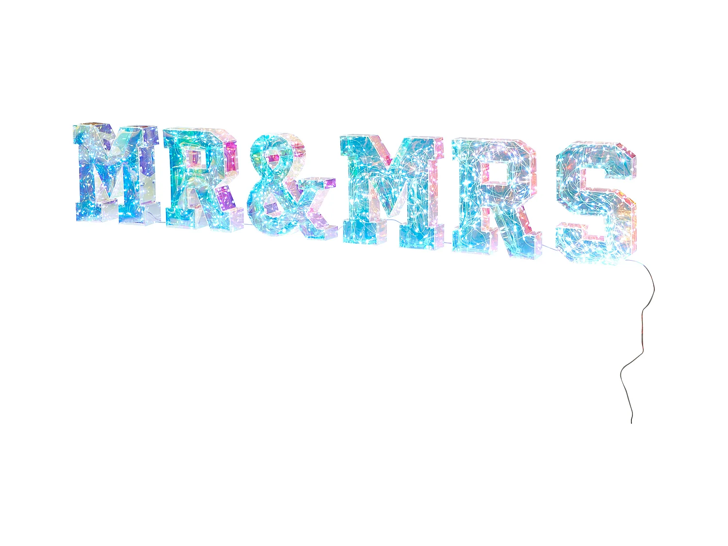 Décoration LED Texte POLLUX Multicolore