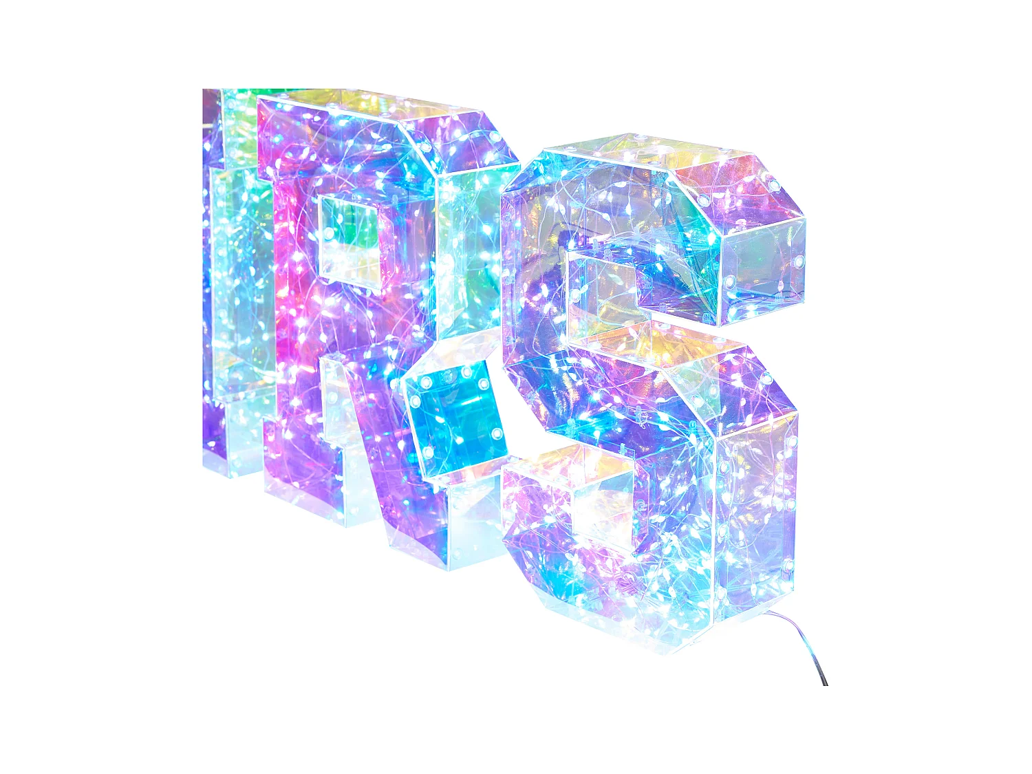 Décoration LED Texte POLLUX Multicolore