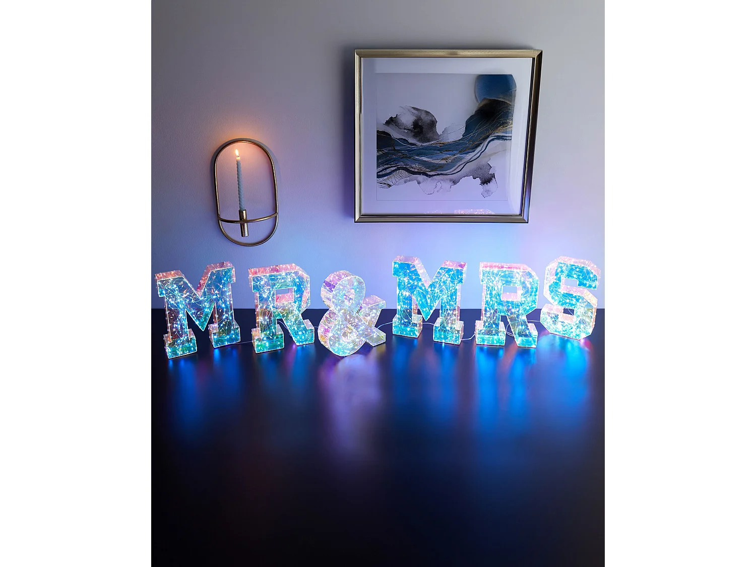 Décoration LED Texte POLLUX Multicolore