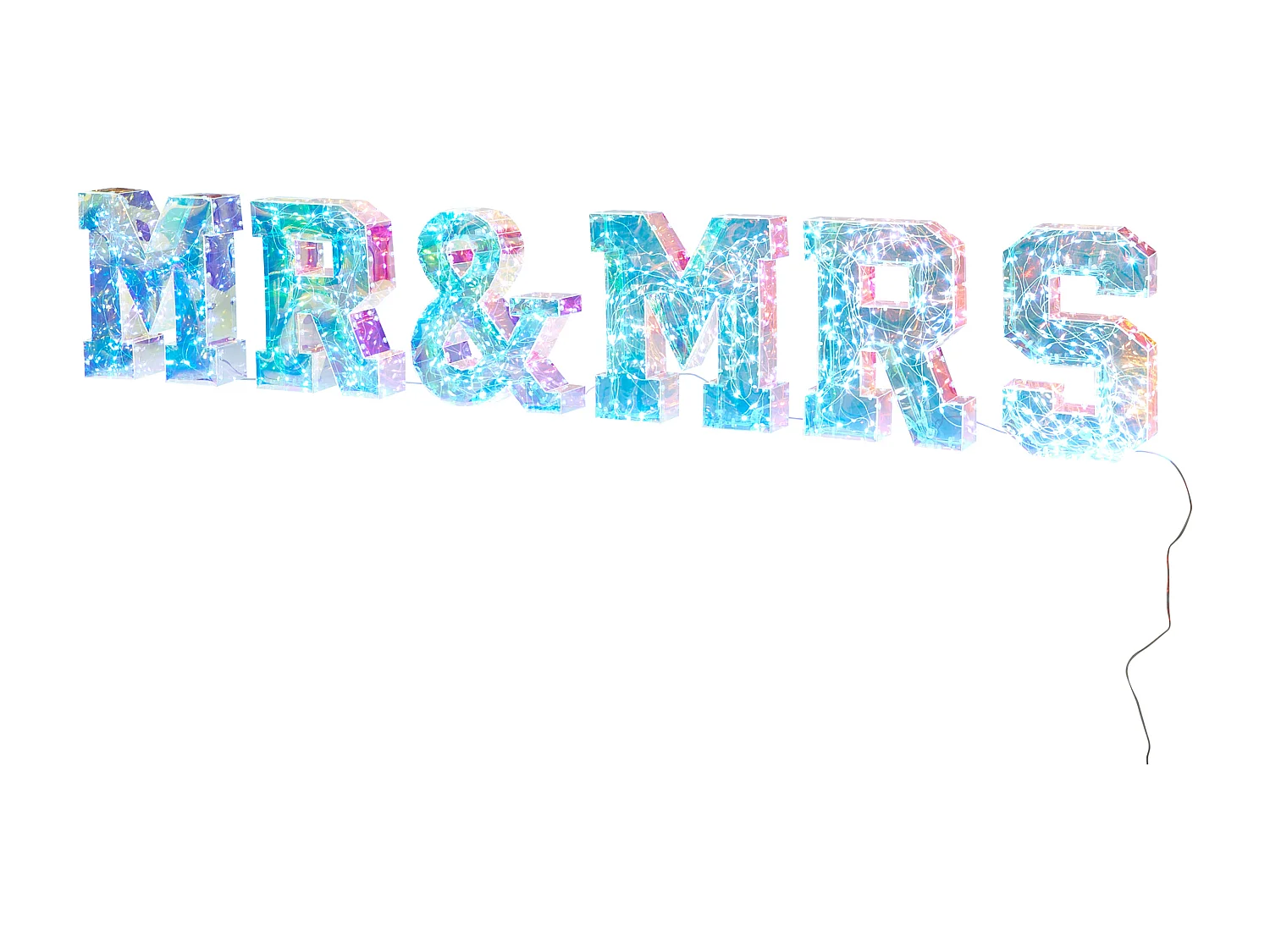 Décoration LED Texte POLLUX Multicolore