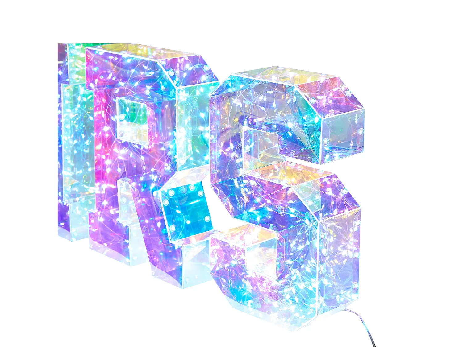 LED-dekoration Text POLLUX Flerfärgad