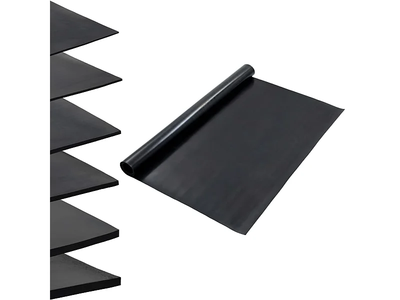 Tapis en caoutchouc antidérapant 1,2x2 m 2 mm Lisse