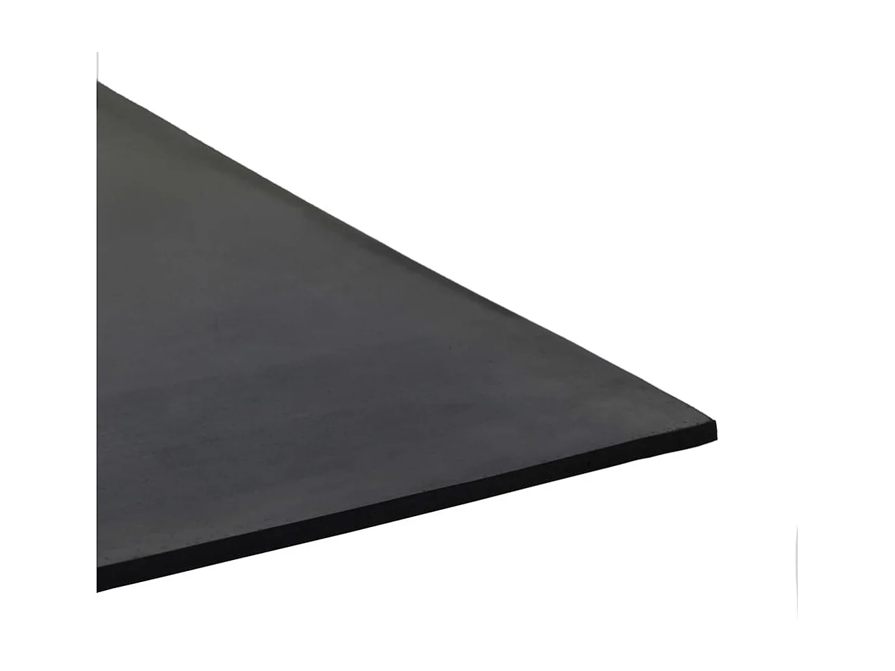 Tapis en caoutchouc antidérapant 1,2x2 m 4 mm Lisse