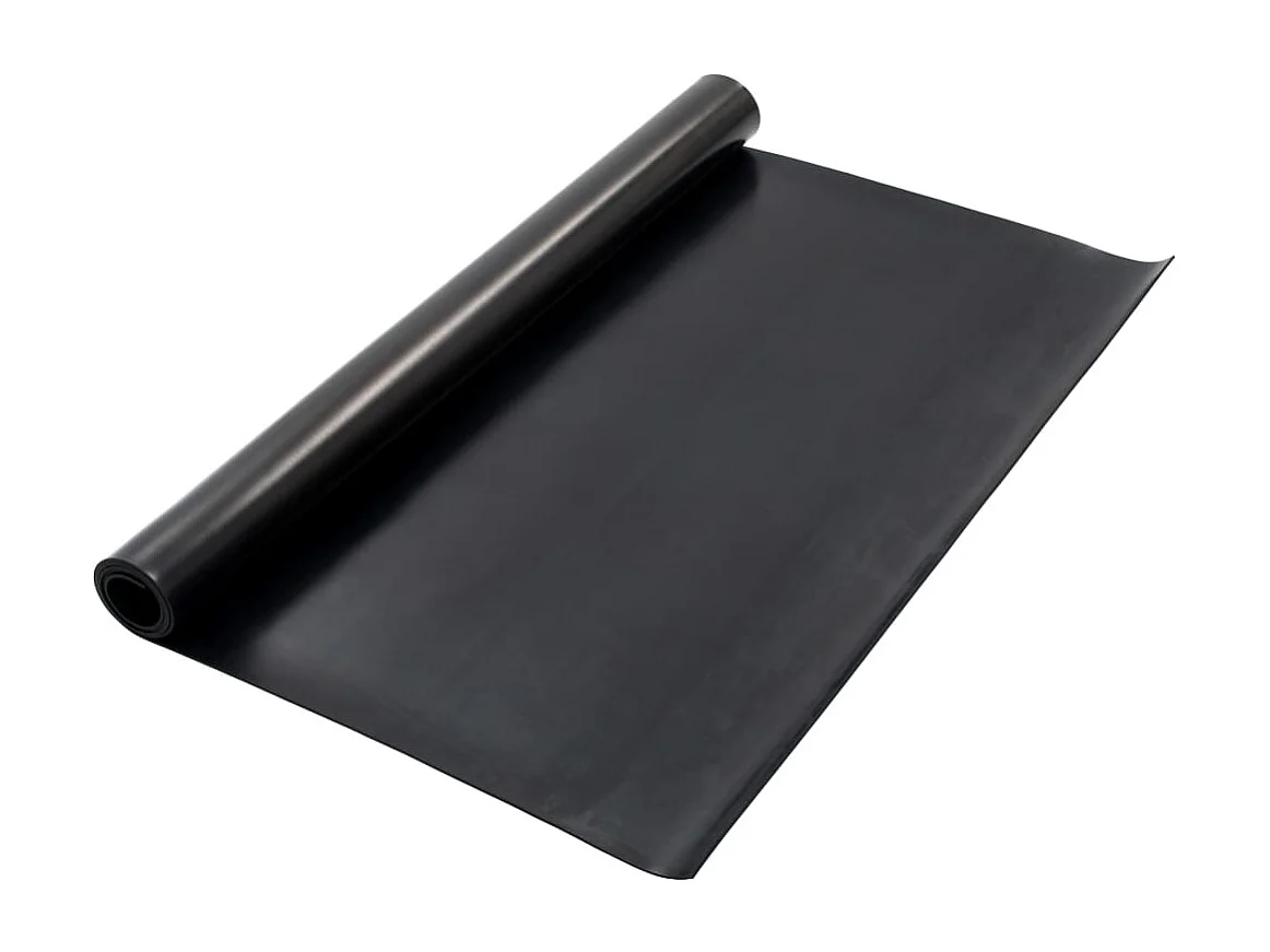 Tapis en caoutchouc antidérapant 1,2x2 m 4 mm Lisse