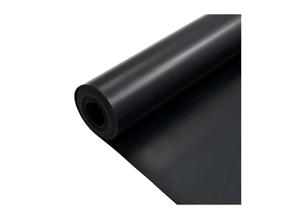 Tapis en caoutchouc antidérapant 1,2x5 m 2 mm Lisse