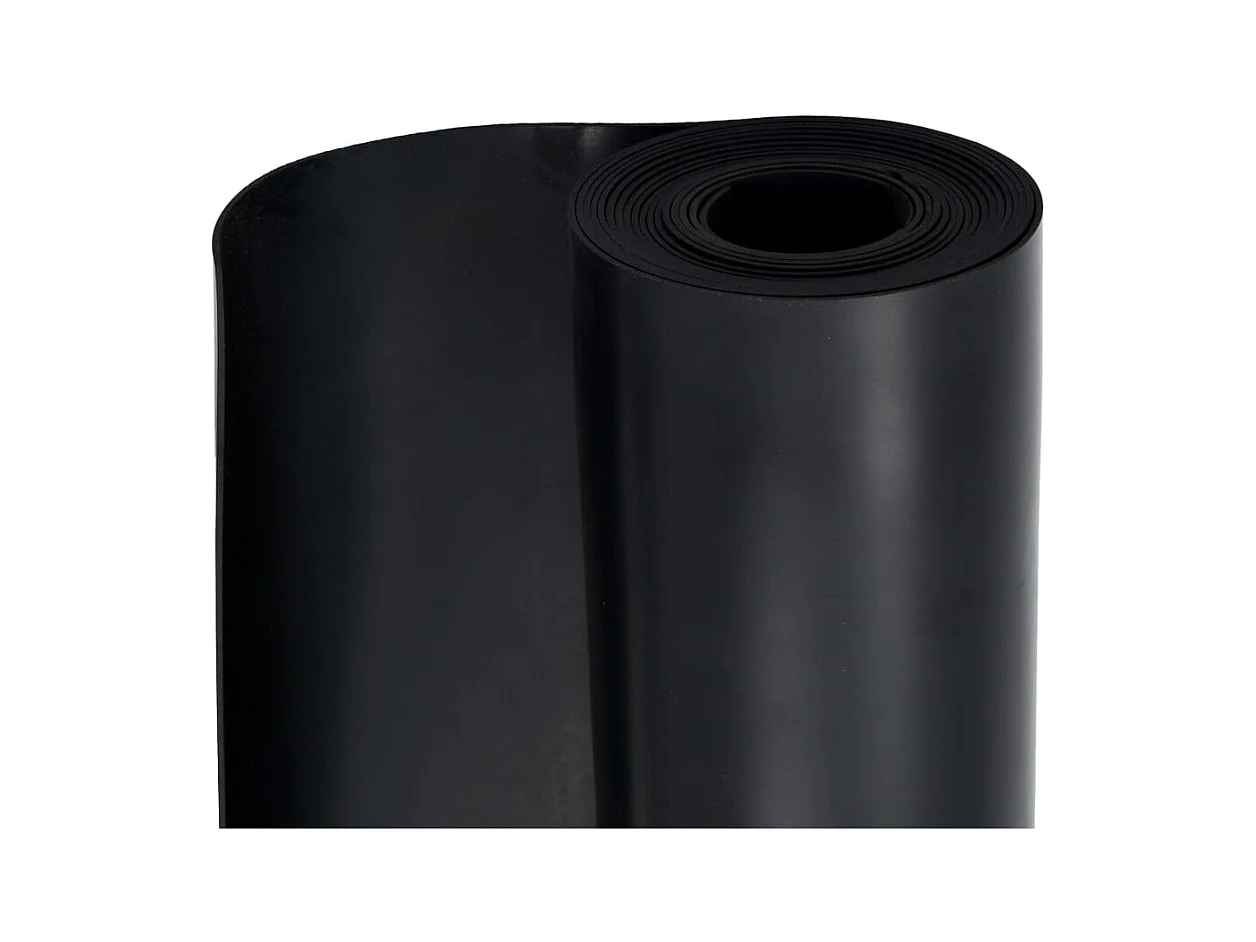 Tapis en caoutchouc antidérapant 1,2x5 m 2 mm Lisse