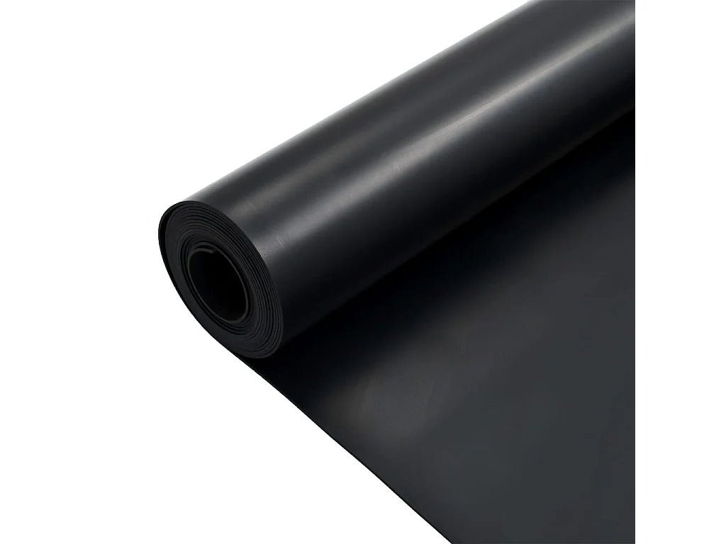 Tapis en caoutchouc antidérapant 1,2x5 m 2 mm Lisse