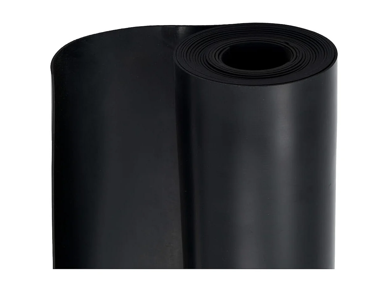 Tapis en caoutchouc antidérapant 1,2x5 m 2 mm Lisse