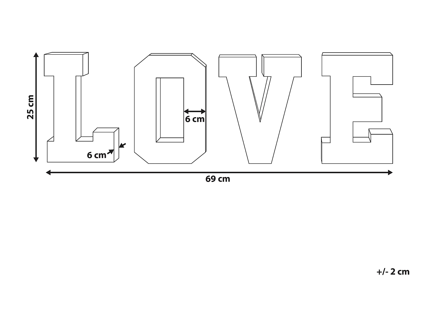 Décoration LED Texte PROCYON Multicolore