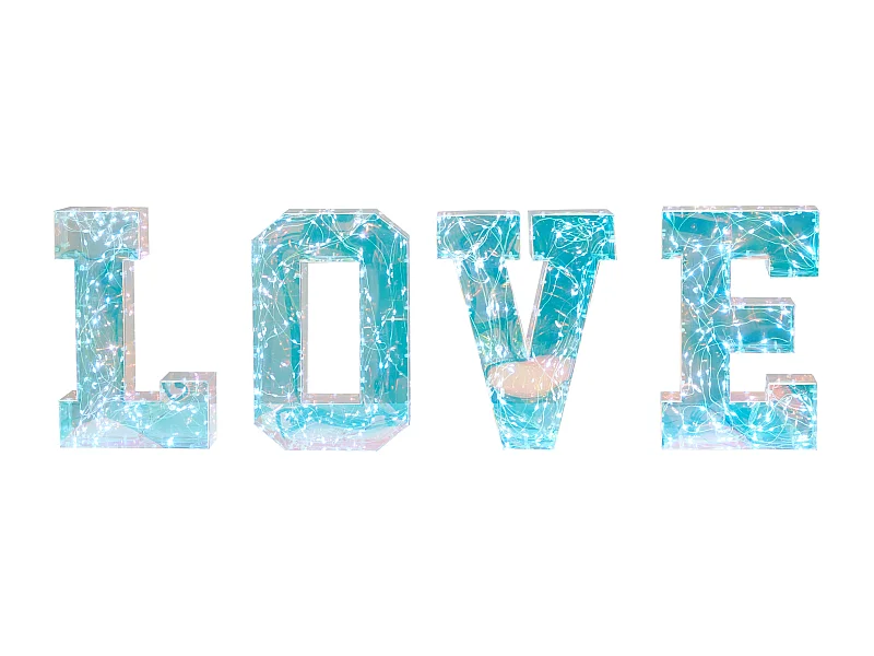 Décoration LED Texte PROCYON Multicolore