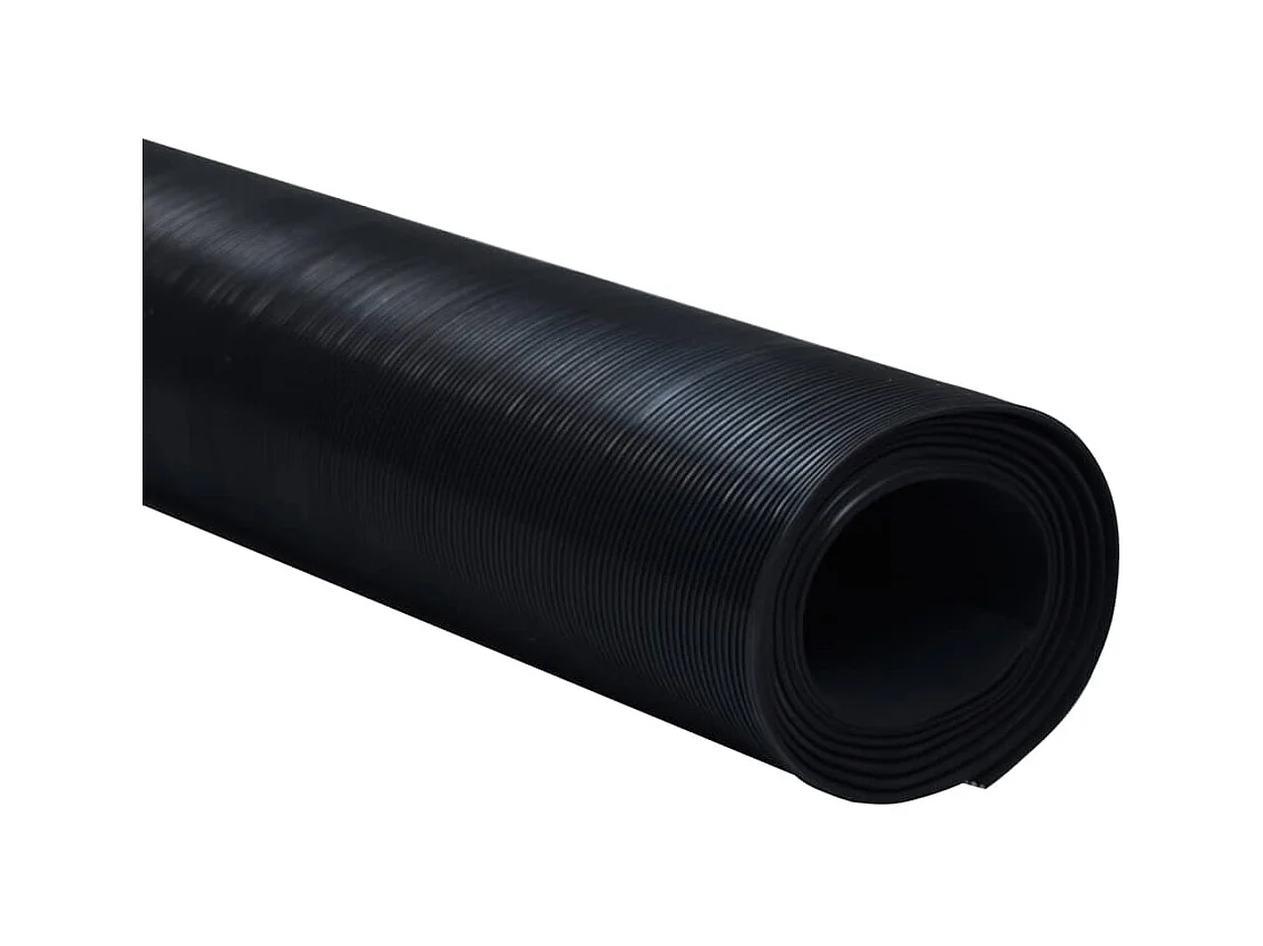 Tapis en caoutchouc antidérapant 2 x 1m Modèle à nervures fines