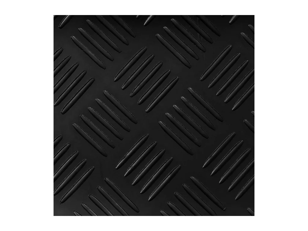 Tapis en caoutchouc antidérapant 2 x 1 m Modèle strié