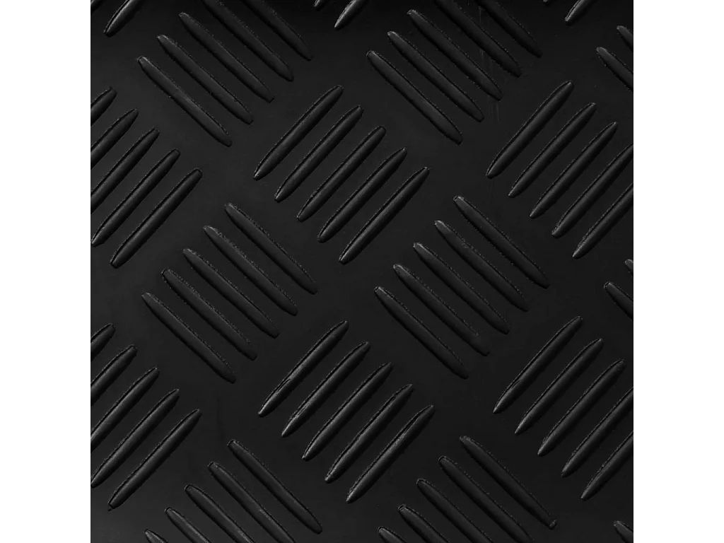 Tapis en caoutchouc antidérapant 2 x 1 m Modèle strié