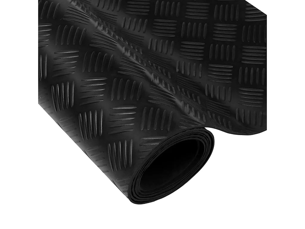 Tapis en caoutchouc antidérapant 2 x 1 m Modèle strié