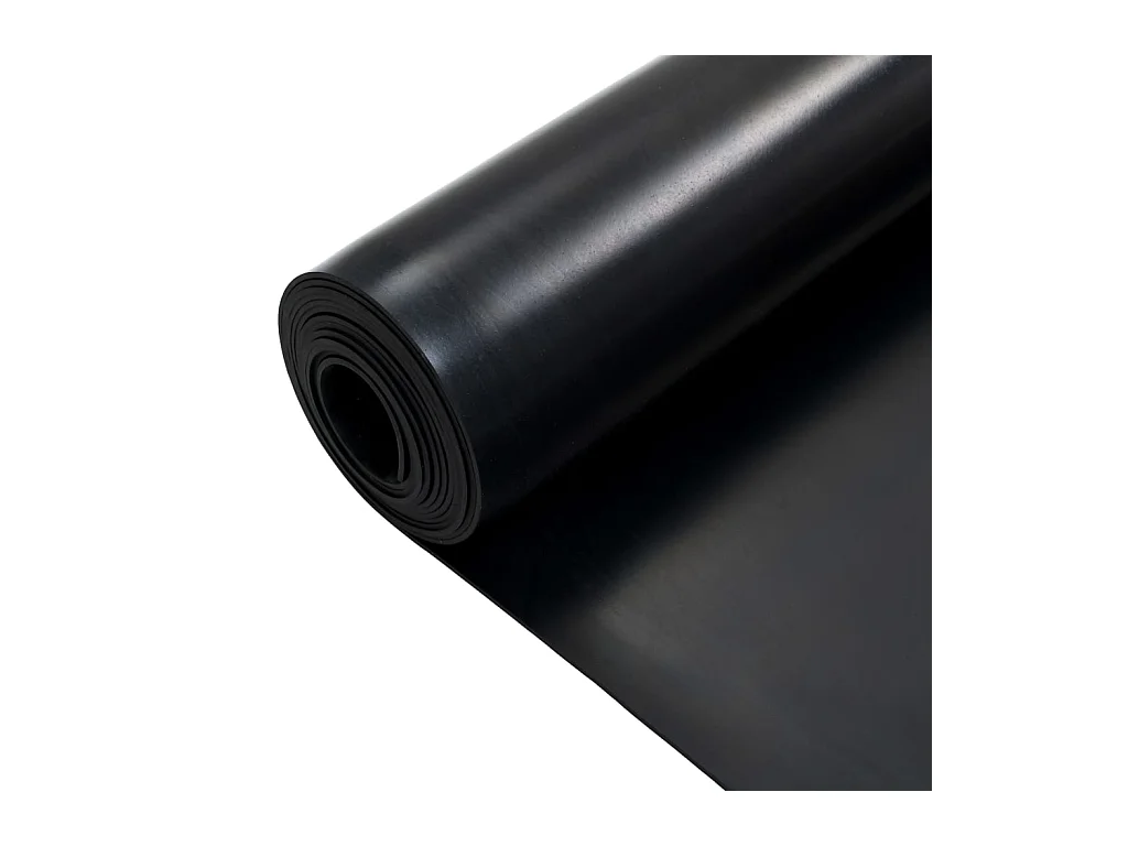 Tapis en caoutchouc antidérapant 1,2x5 m 3 mm Lisse